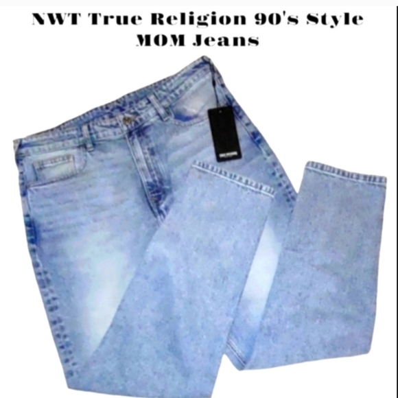 NWT True Religion Special Edition High-Rise Straight Leg 90's Style Jeans 👖🆕 - Picture 5 of 9